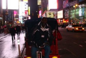 NYC Pedicab Driver Studies His Way to Improvement